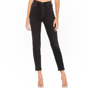AGOLDE Nico High Rise Slim Fit Jeans, Virtue Black